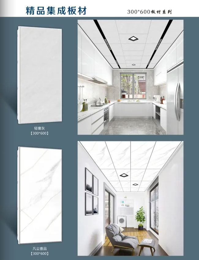 300×600輕奢型集成吊頂板材效果圖 300×600輕奢型集成吊頂板材效果圖